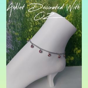 Anklet Decorated With CZ